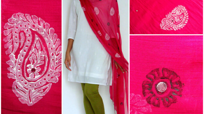 hand blockprinted dupattas for sale-buy handmade gifts india online-1