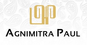 brand logo of indian fashion designer agnimitra paul
